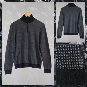 Banana Republic Classic Premium Luxe Yarn Quarter Zip Pullover Mock Neck Sweater